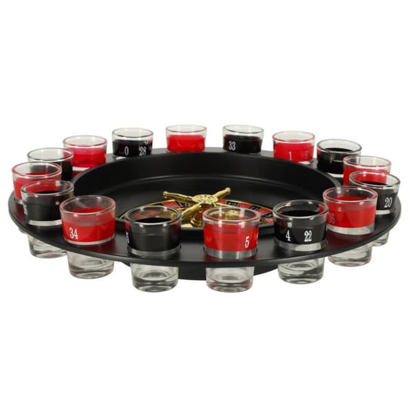 Party alkohol roulette spil, sæt med 16 glas