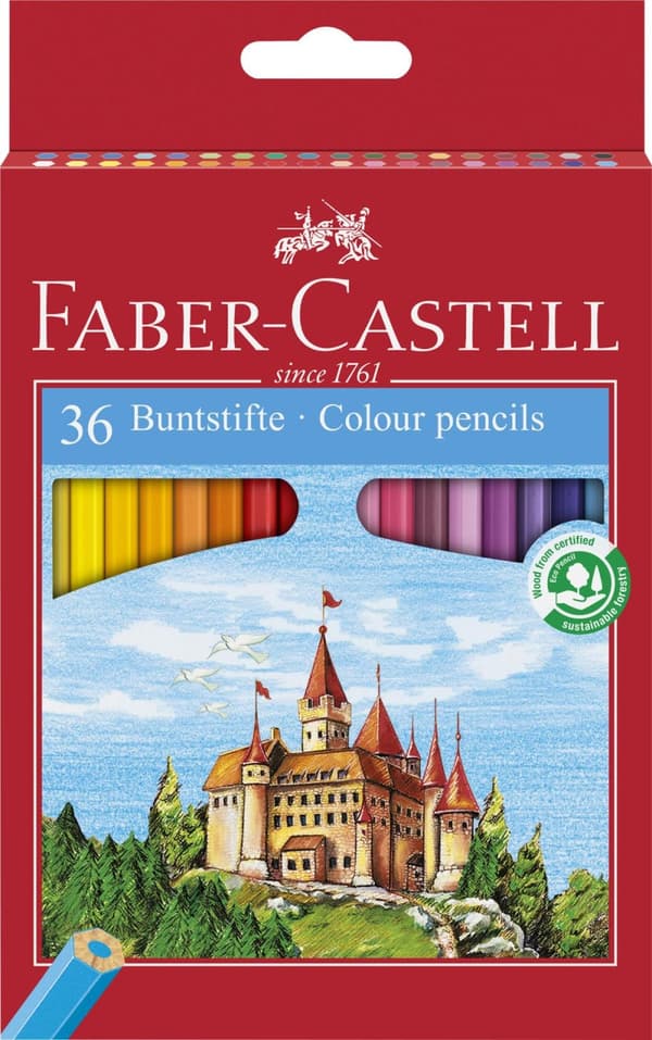 Faber-Castell - Colour pencil Castle (36 pcs)