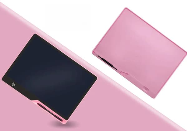 Digital Ritplatta för Barn - Praktiskt LCD, 16" Tablet - Uppladdningsbar - Färgglada linjer - Blå