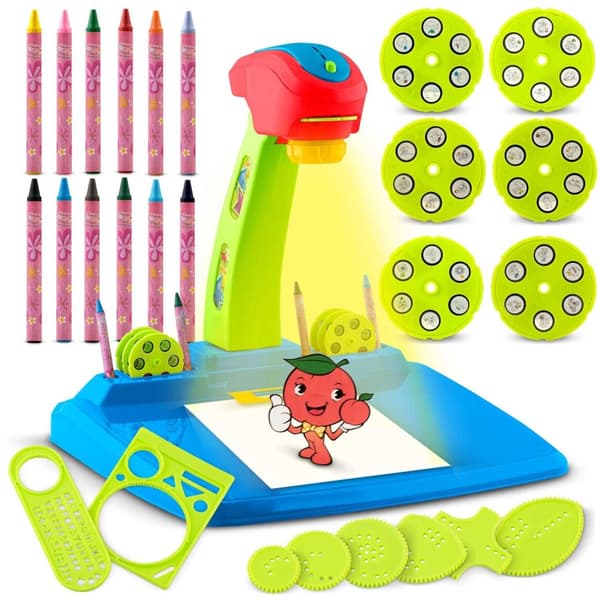 Ricokids 772001 Drawing Learning Projector - Blå