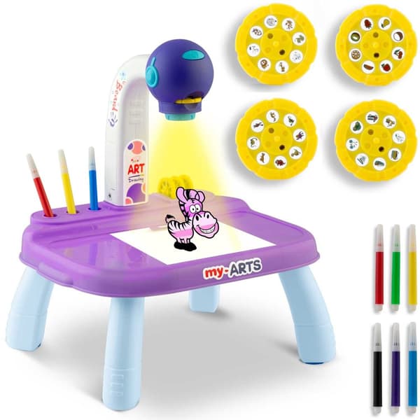 Ricokids 773700 -piirustusprojektori - violetti