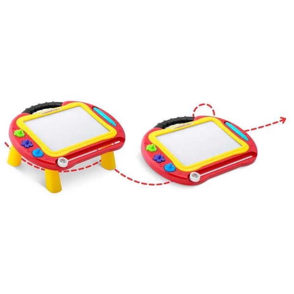 Ricokids liitutaulu + piirustuspöytä - punainen