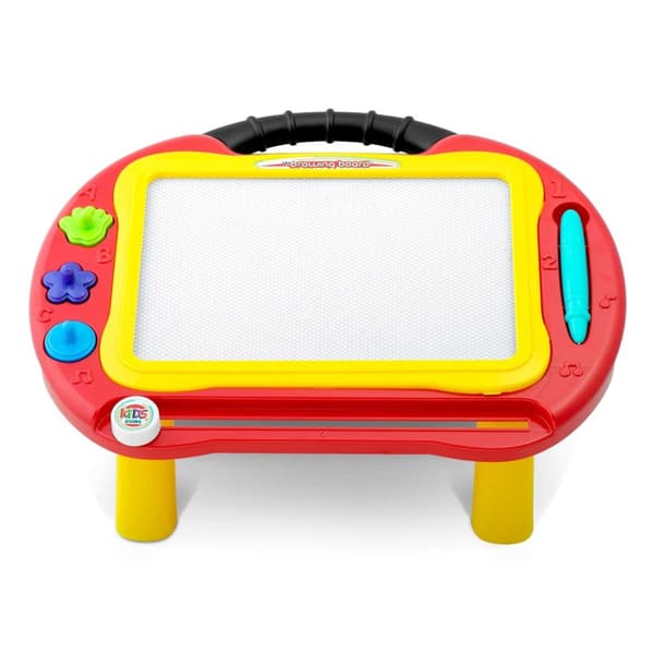 Ricokids liitutaulu + piirustuspöytä - punainen