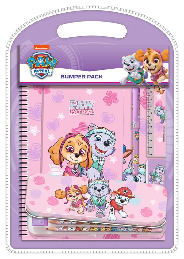 Kids Licensing - Pink writing set with metal box - Paw Patrol