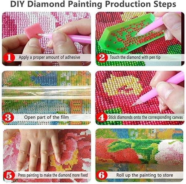 5D DIY Diamantmålningssatser för vuxna Diamantmålning Full Borrkorsstygnskit Djurlandskap Mosaiktillverkning Hantverk Present (Val 30X40Cm)