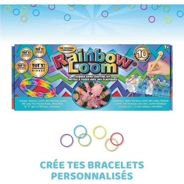 Rainbow Loom Original - Bandai - Væv med 600 elastikker - CD00001