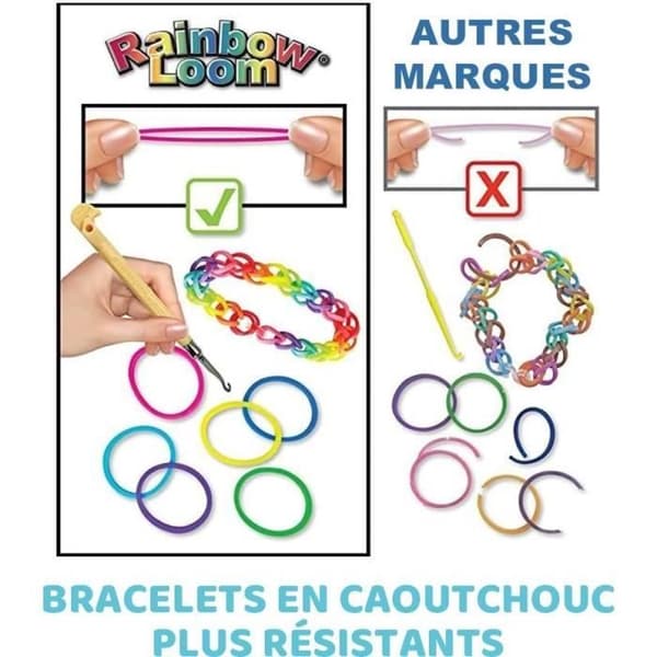 Rainbow Loom Original - Bandai - Væv med 600 elastikker - CD00001