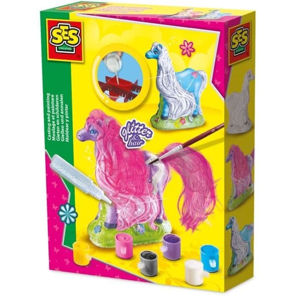 Støbning og maling - SES CREATIVE - Hest med manke - Gipsfigurer