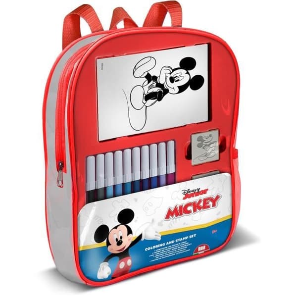 Fyldt rygsæk - MULTIPRINT - 24945 - 4 Mickey-stempler