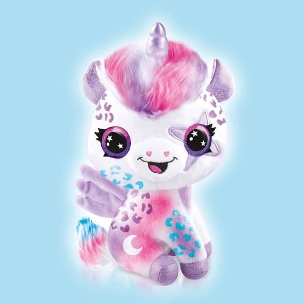 Canal Toys Yksisarvinen Personoitava Airbrush-pehmolelu - Ruiskutaidepehmolelu tusseilla ja sapluunoilla - 6-vuotiaasta alkaen - OFG 274
