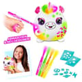 Pikkukuva 4 / 6: Canal Toys - Airbrush-pehmolelu - Neonvärinen Squish-pehmotynnyri tusseilla ja sapluunoilla - AIR 022