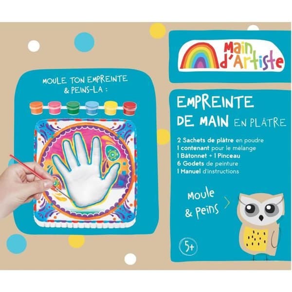Handavtrycksskapande kit - Kreativ fritid - KONSTNÄRSHAND - Från 5 år