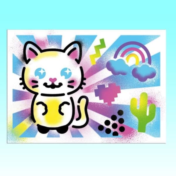 Canal Toys - Airbrush Art - Aktivitetsväska med elektronisk spray, schabloner och markörer - AIR 017