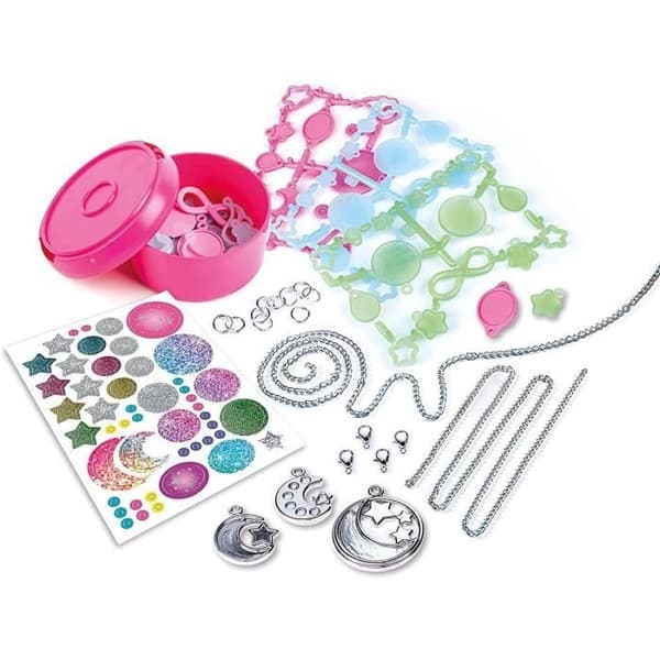 Upplyst armband och halsbandsset - Crazy Chic - Clementoni - Flerfärgad