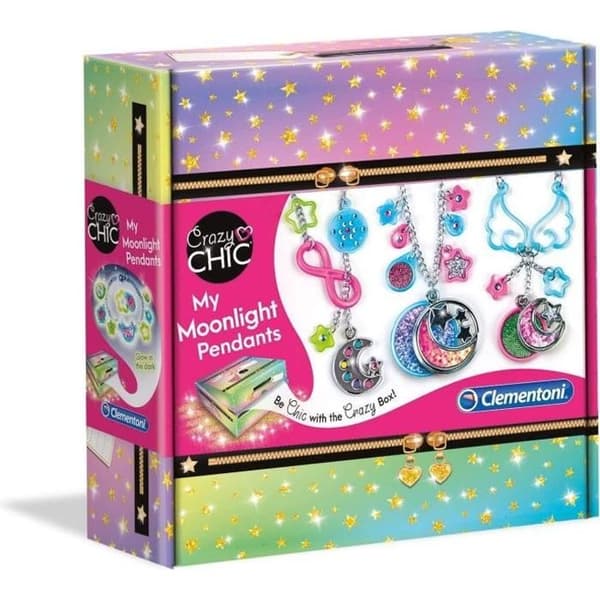 Upplyst armband och halsbandsset - Crazy Chic - Clementoni - Flerfärgad