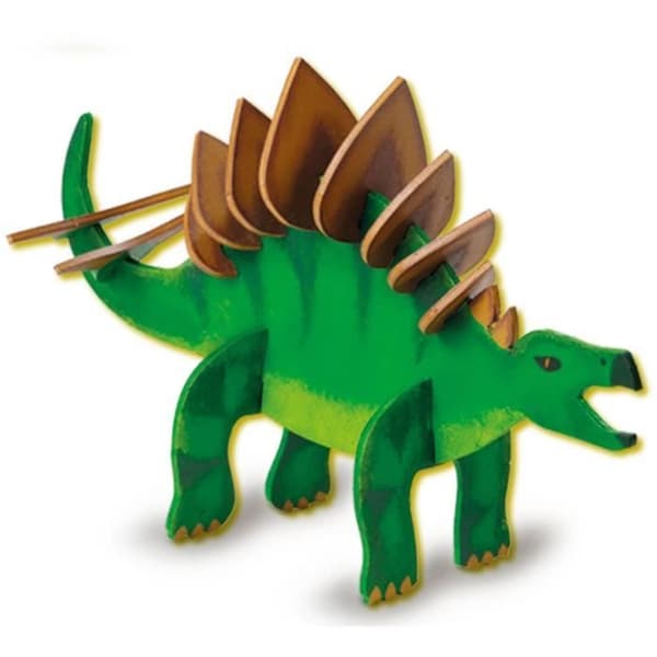 Trædinosaur der lyser i mørket - Håndværkssæt - SES CREATIVE - Lav din egen dinosaur der lyser i mørket.