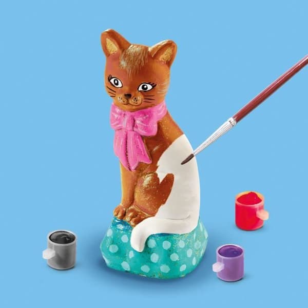 Gjutning och målning - Katt - Kreativa hobbyer - SES CREATIVE - Att göra katter med 6 färger färg.