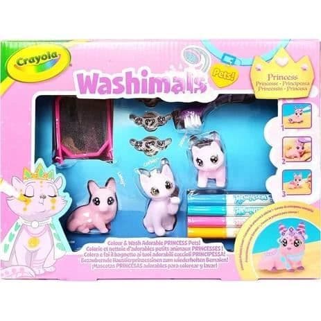 Malebøger - CRAYOLA - Washimals Pastel Prinsesse Kæledyr - Pasteldyr til personliggørelse! 3-årige