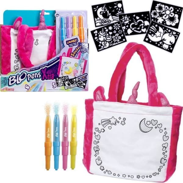 Blopens - LANSAY - Styl'bag - 5 stencils - 1 enhjørningspose - Fra 6 år