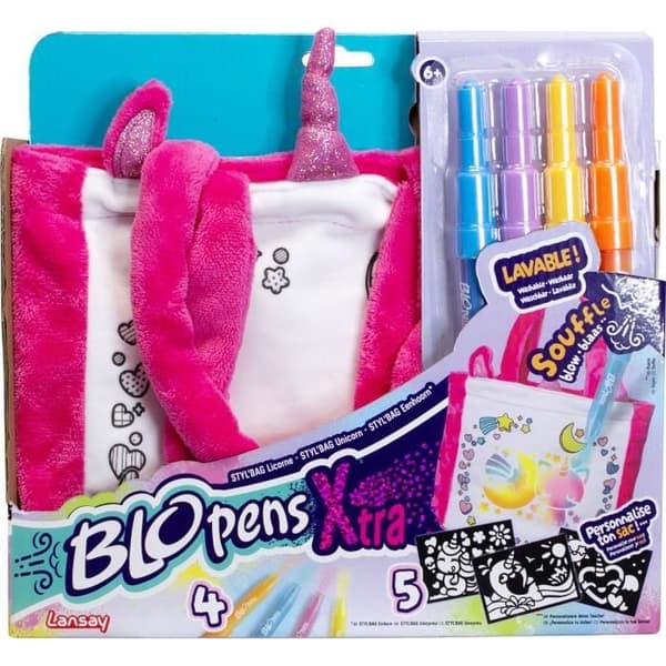 Blopens - LANSAY - Styl'bag - 5 stencils - 1 enhjørningspose - Fra 6 år