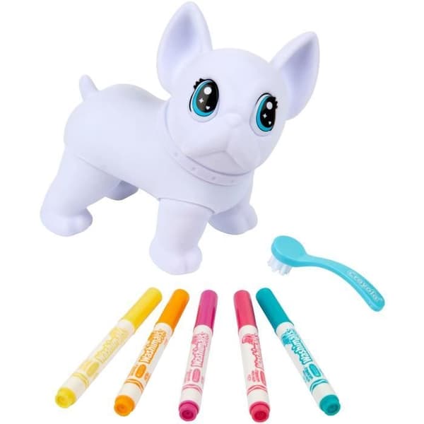 Malebøger - CRAYOLA - Washimals Jumbo Hund - Kæmpe vaskbar hund til personliggørelse! 3-årige