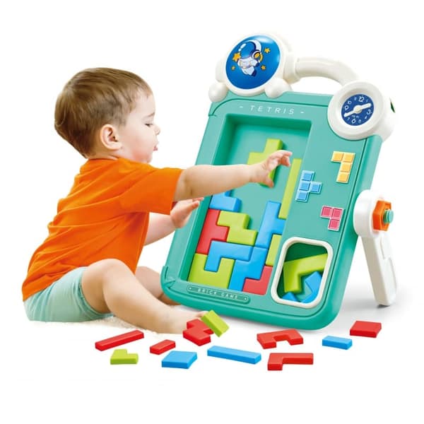 WOOPIE Dubbelsidig Ritbräda med Tetris-spel 2-i-1