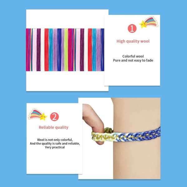 OBOSOE venskab armbånd maker kit, DIY håndværk sæt smykker maker, gaver, fest forsyning og rejser