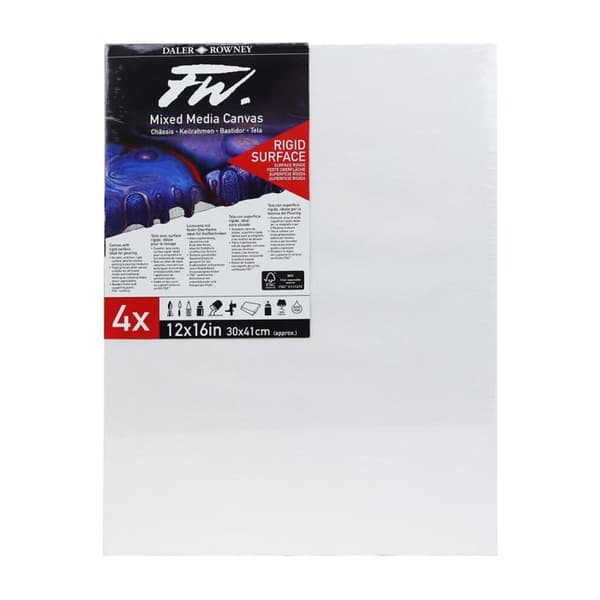 Daler-rowney canvas ram - 513443041 - FW - Paket med 4 multi-tekniska ramar styv yta 30 x 41 cm