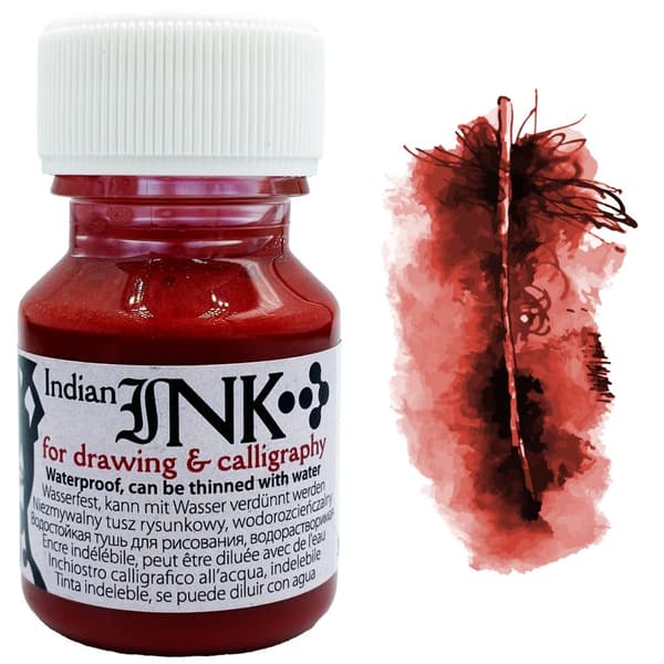 TEGNE blæk uudslettelig kalligrafi Indian INK Renesans SANGWINA 30ml