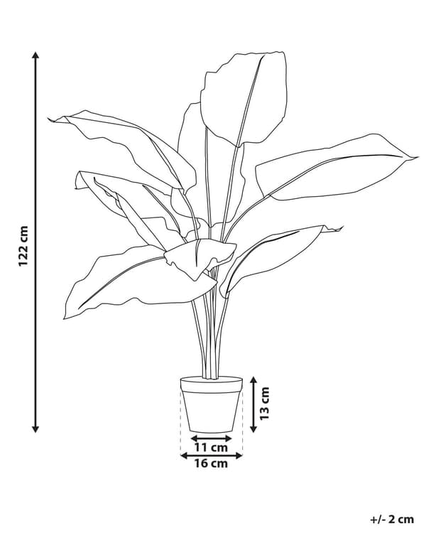 Kunstig Plante Grøn Cement og Mos 122 cm Dekorativ Indendørs Sigøjnerblad Falsk Gulvplante med Justerbar Stænger Tilbehør til Stue Værelset