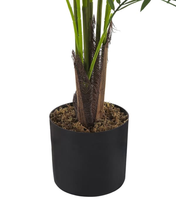 Kunstig potteplante Grøn og sort syntetisk materiale 124 cm Dekorativt indendørs tilbehør