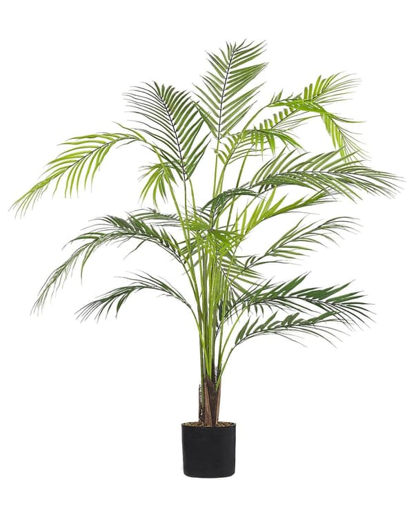 Kunstig potteplante Grøn og sort syntetisk materiale 124 cm Dekorativt indendørs tilbehør