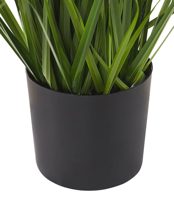 Kunstig Sivplante Grøn og Sort Syntetisk Plastik materiale 87 cm Græs Dekoration Indendørs Falsk Plante Design