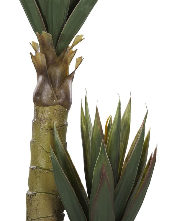 Kunstig potte Aloe Vera Grøn og sort Syntetisk 90 cm Materiale Dekorativt indendørs tilbehør
