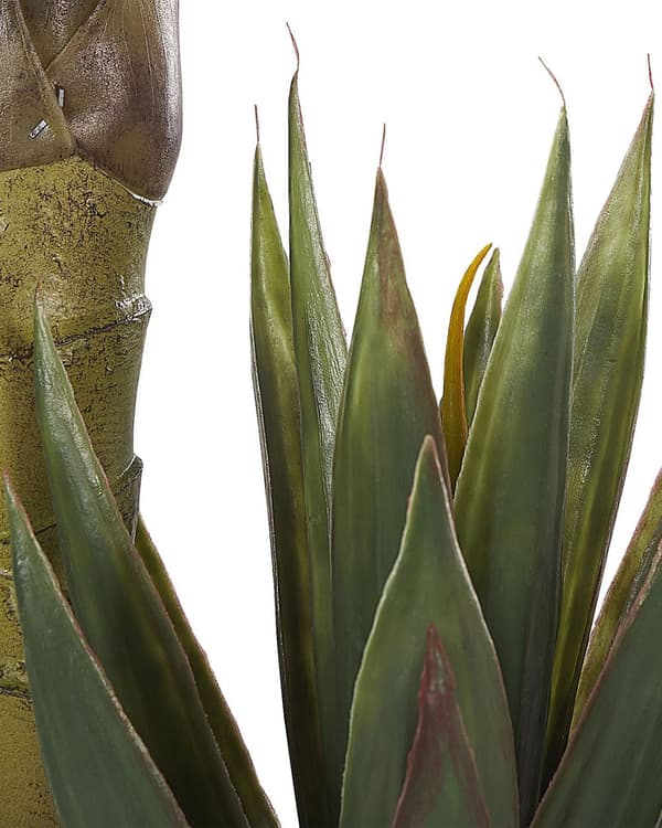 Kunstig potte Aloe Vera Grøn og sort Syntetisk 90 cm Materiale Dekorativt indendørs tilbehør