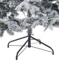 Miniatyrbillede 5 af 5: Kunstigt juletræ Hvid Syntetisk 180 cm Sne Frostet Flokkede Hængslede Grene Ferie