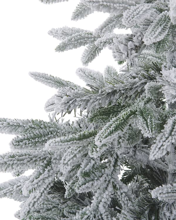Kunstigt juletræ Hvid PVC Metal Base 210 cm Skandinavisk Stil