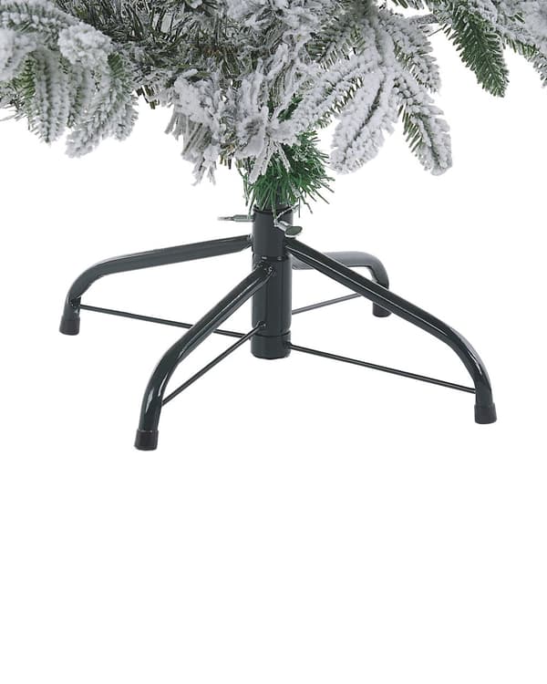 Kunstigt juletræ Hvid PVC Metal Base 210 cm Skandinavisk Stil