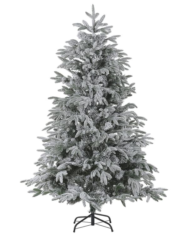 Kunstigt juletræ Hvid PVC Metal Base 210 cm Skandinavisk Stil