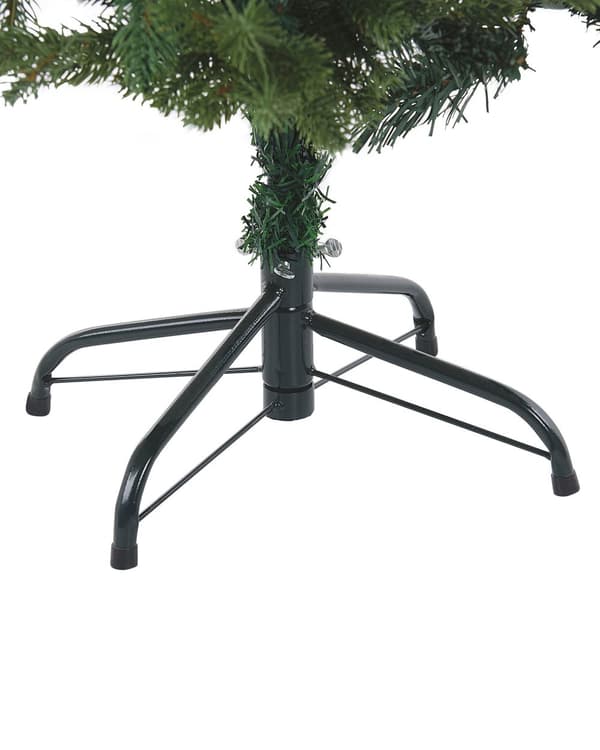Kunstigt juletræ Grøn PVC Metal Base 180 cm Traditionel Stil