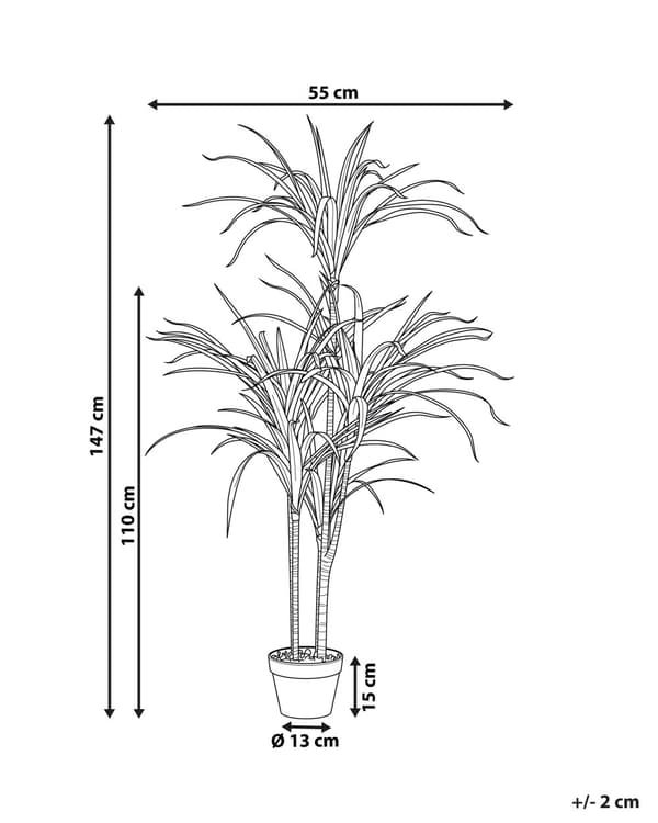 Kunstig Plante Grøn Syntetisk Plastik og Mos 147 cm Urtepotteskjuler med Falsk Plante til Gulv Dekorativ Stue Indendørs Tilbehør Entré Design