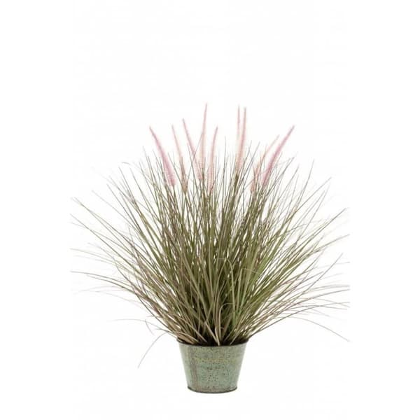 Emerald Kunstig pennisetumgress i sinkpotte 58 cm