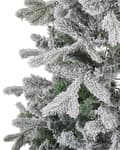 Miniatyrbillede 4 af 7: Kunstigt juletræ Hvid og grøn Syntetisk materiale med stål 180 cm kablet Grene vinter ferie sæsonbestemt dekoration