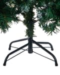 Miniatyrbillede 5 af 7: Kunstigt Juletræ Grønt Syntetisk PVC Sort Metal 120 cm Grene Dækket af Kunstigt Sne Ferie Sæsonbestemt