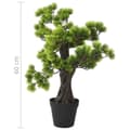Miniatyrbillede 7 af 7: vidaXL kunstigt fyrretræs-bonsaitræ med potte 60 cm grøn