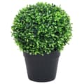 Miniatyrbilde 2 av 6: vidaXL Kunstige buksbomplanter med potte 2 stk ballformet 32 cm grønn