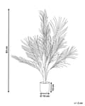 Miniatyrbild 3 av 5: Konstgjord Krukväxt Grön och Svart Syntetiskt Material 83 cm Konst Areca Palm Dekorativ Inomhus Accessoar
