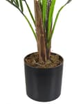 Miniatyrbild 5 av 5: Konstgjord Krukväxt Grön och Svart Syntetiskt Material 83 cm Konst Areca Palm Dekorativ Inomhus Accessoar