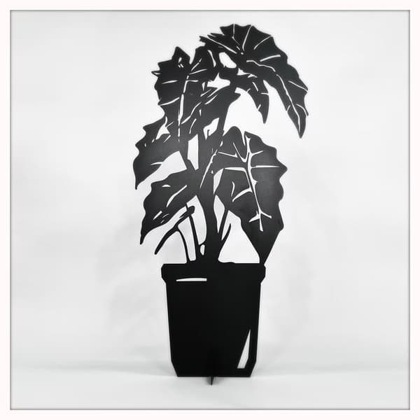 Skelettblomma 70cm Dekoration Svart