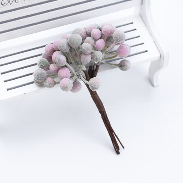 6st Julfrukt Dekorativa Blommor Kransar Scrapbooking Heminredning